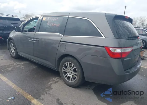 2011 Honda Odyssey Ex-L из США, поврежденный, VIN 5FNRL5H62BB053534